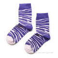 WSP-1181 Wholesale Jacquard Fahion Style Zebra Pattern Design Cool Women Socks China Manufacturer Latest Design Socks